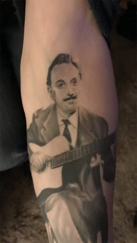 Tatouage / tatoo Django Reinhardt